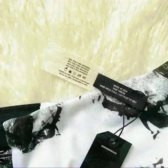 Tavik chloe white smudge XS swim bottom NWT - Picture 5 of 6